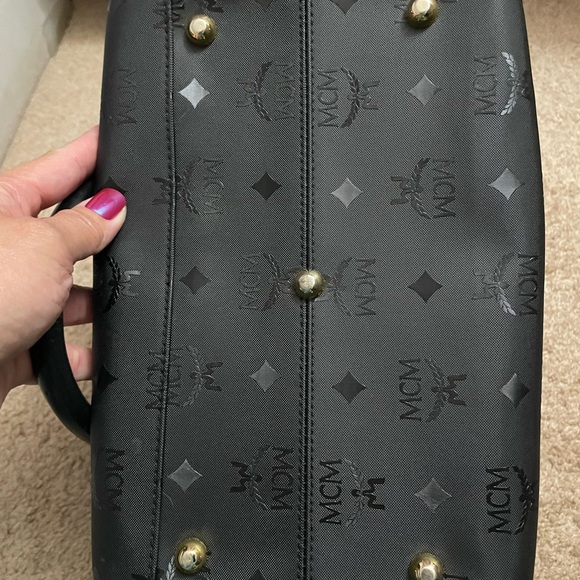 MCM BOSTON BAG VISETOS PVC LEATHER - Picture 3 of 15